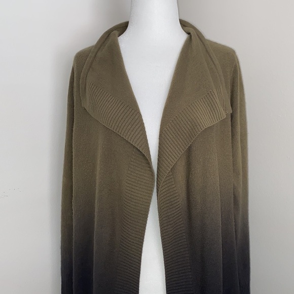 Adam Levine Ombré Olive to black cardigan - Picture 2 of 10